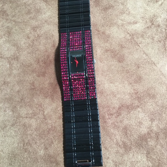 HAUREX ?? “HONEY” SWAROVSKI CRYSTALS BRACELET WATCH main image 13